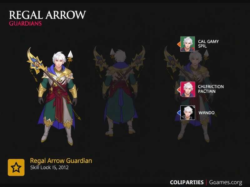 Regal Arrow Guardian Game Hero Character